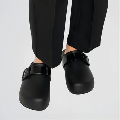 Parrot Black Clogs