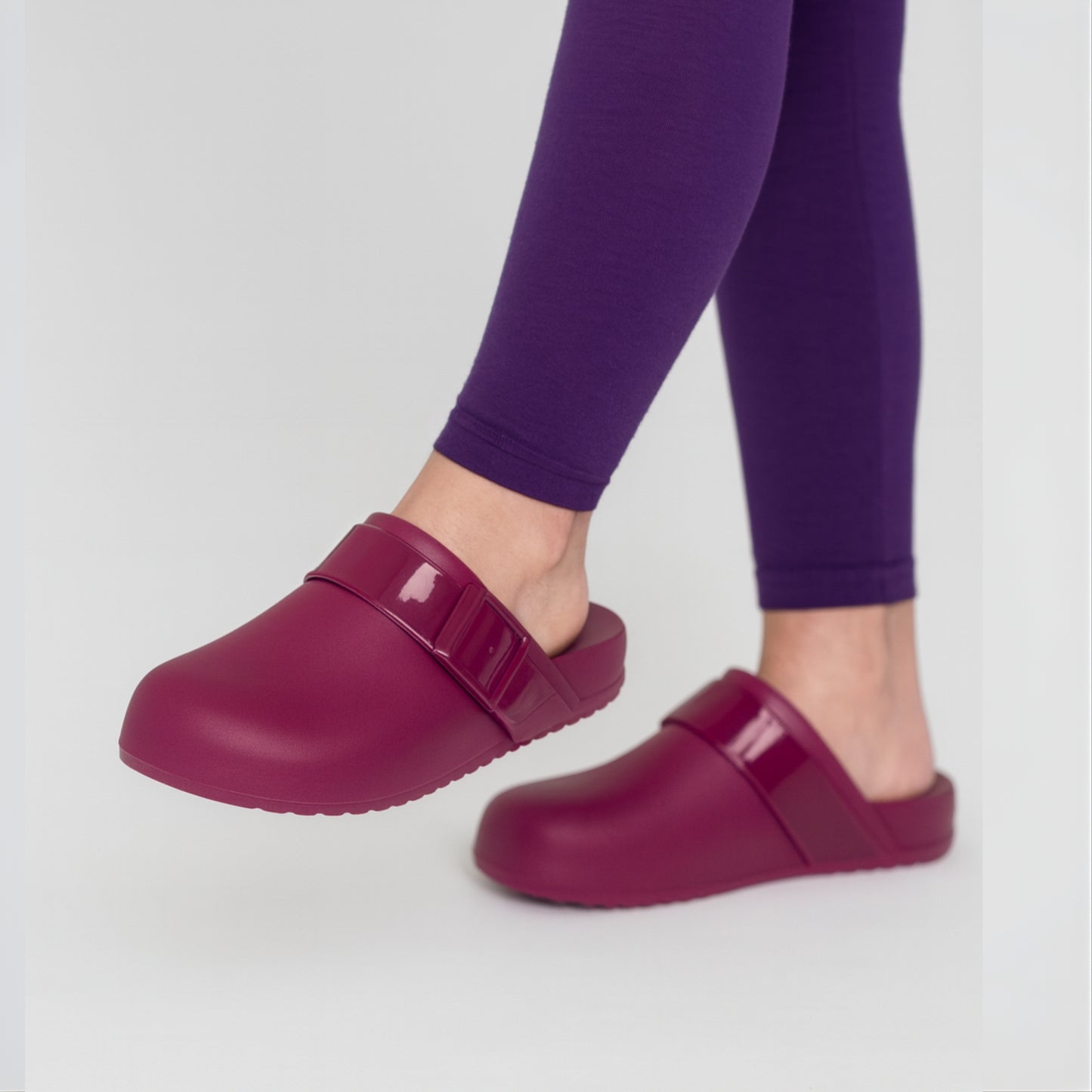 Parrot Burgundy Clogs