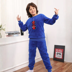Spiderman Blue Fleece Pyjama Set