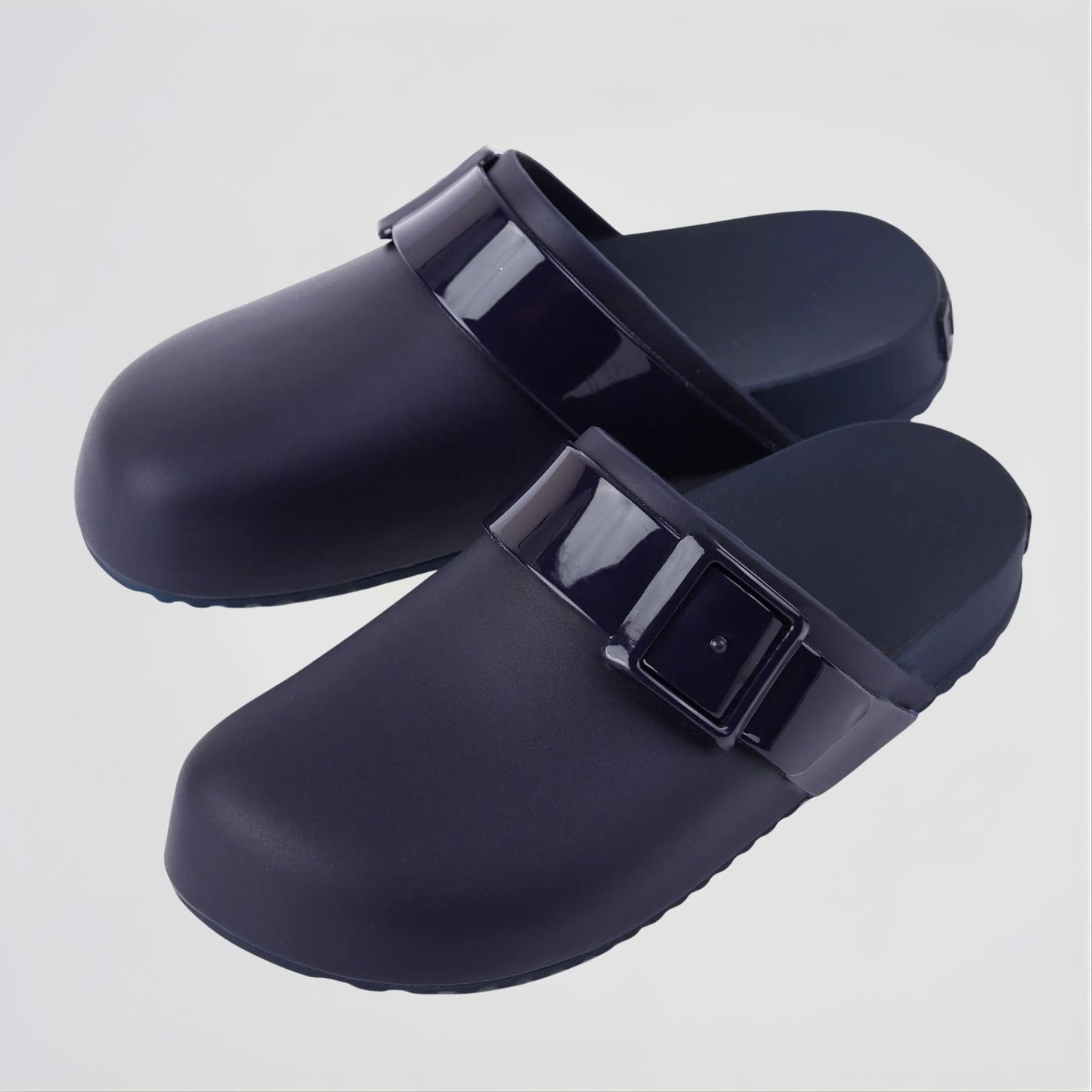 Parrot Dark Blue Clogs