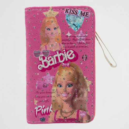 Barbie Kiss Me Fuchsia Short Zipper Wallet