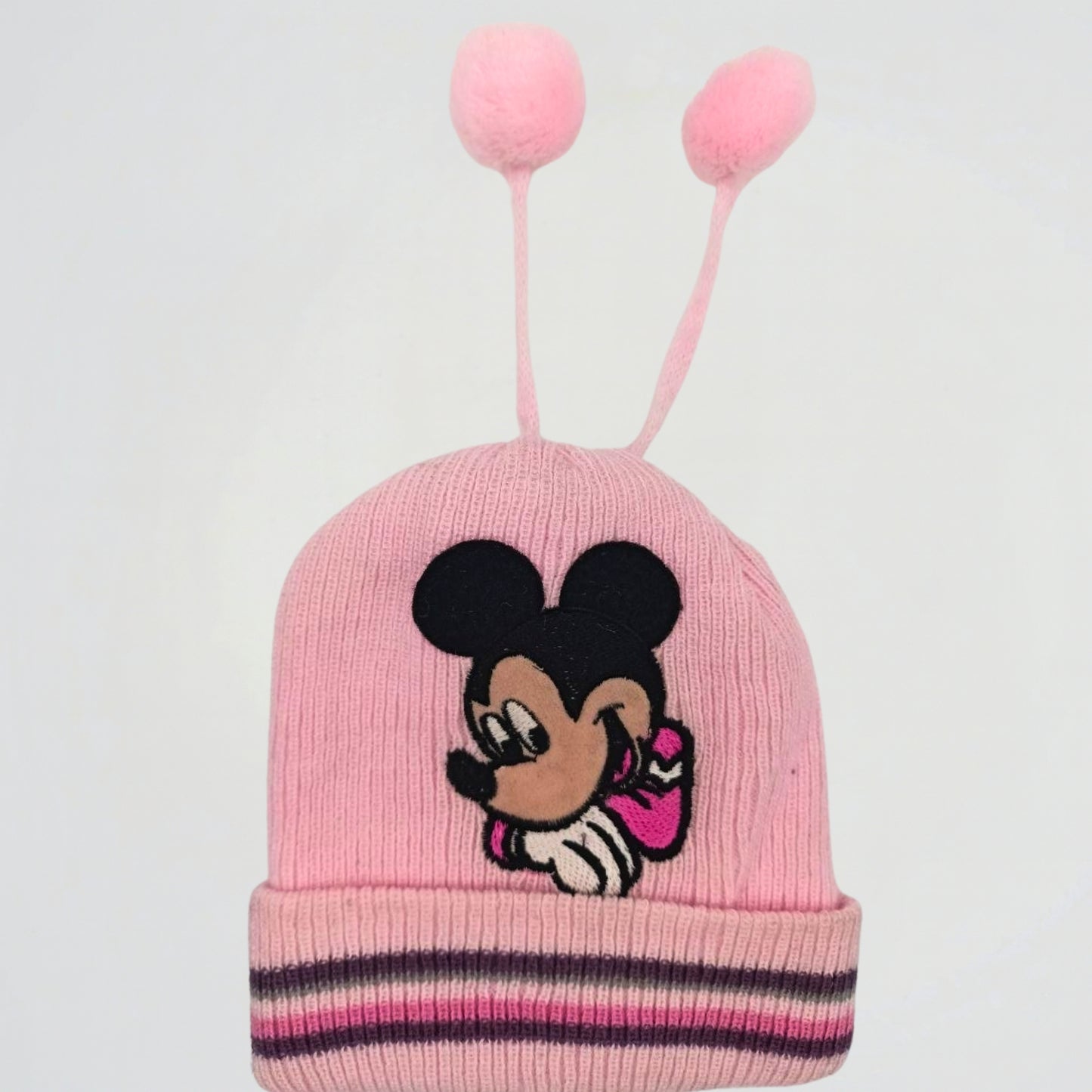 Mickey Mouse Pink Fleece Ice Cap