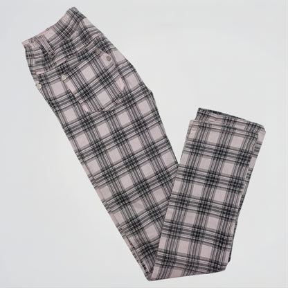 Basic Caro Pink Denim Pants