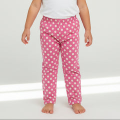 Dots Pink Cotton Pyjama Pants