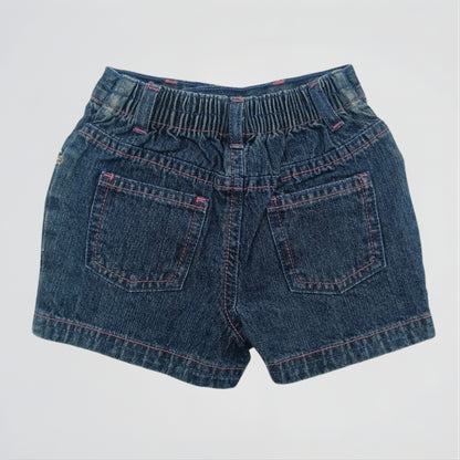 Floral Vintage Denim Micro Short