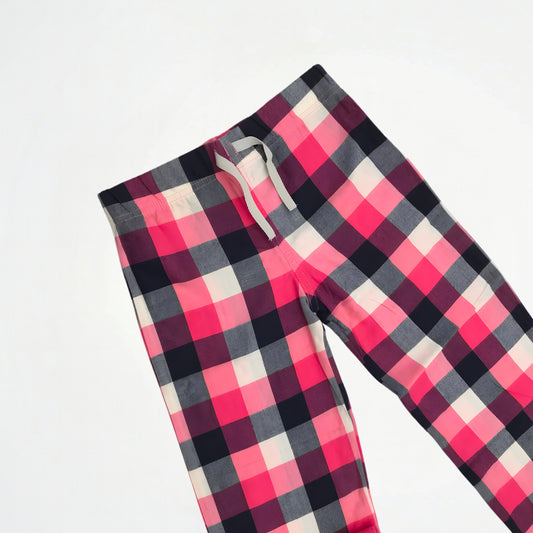Caro Pattern Grey/Red Cotton Pyjama Pants