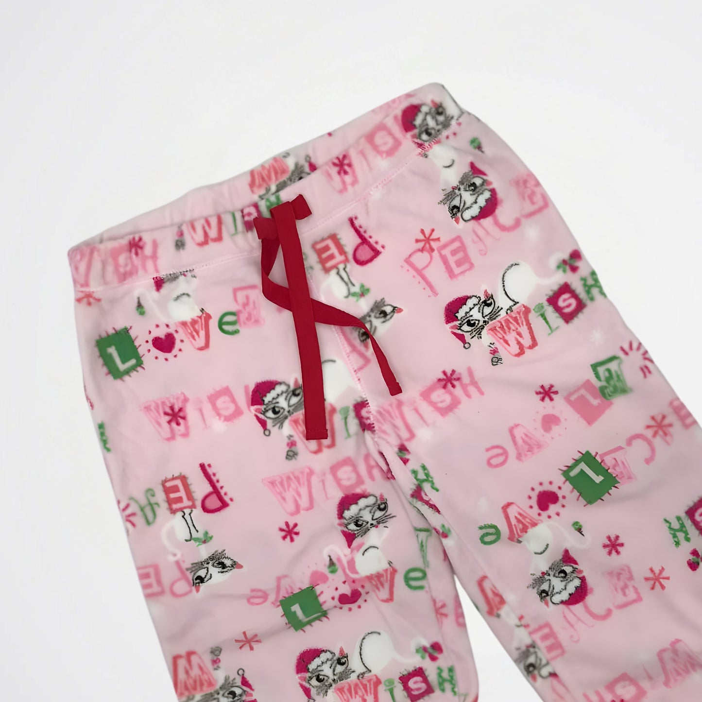 Holiday Cheer Light Pink Fleece Pyjama Pants