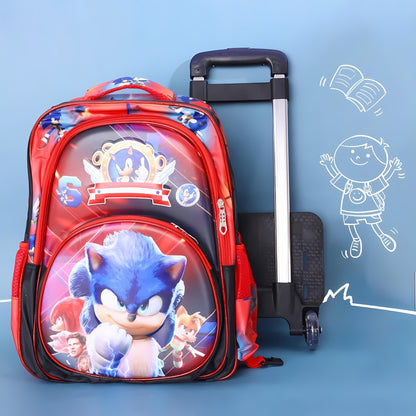 Sonic Backpack/Trolley Bag School Set