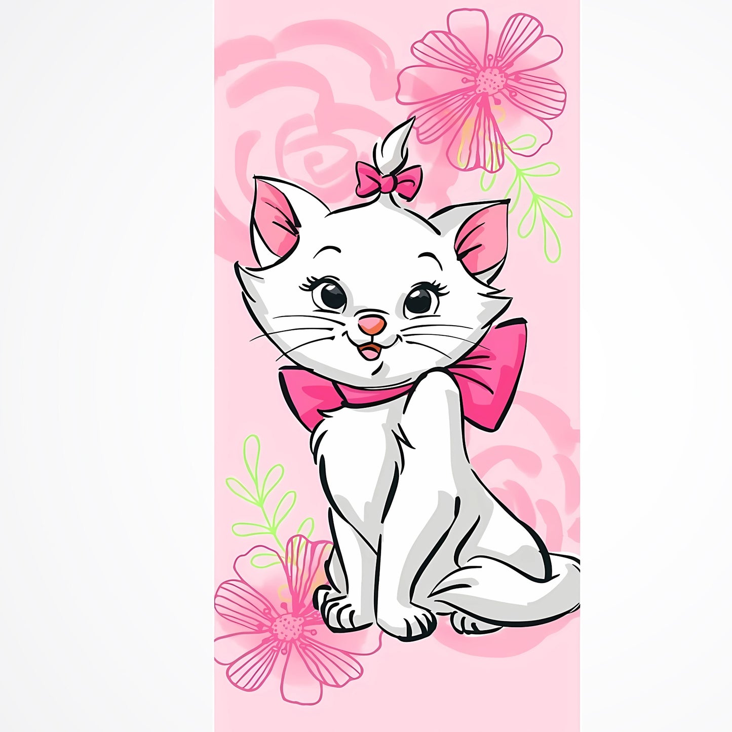 Marie The Cat Beach Towel