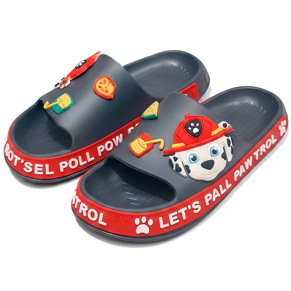 Marshall Paw Patrol Black/Red Slides