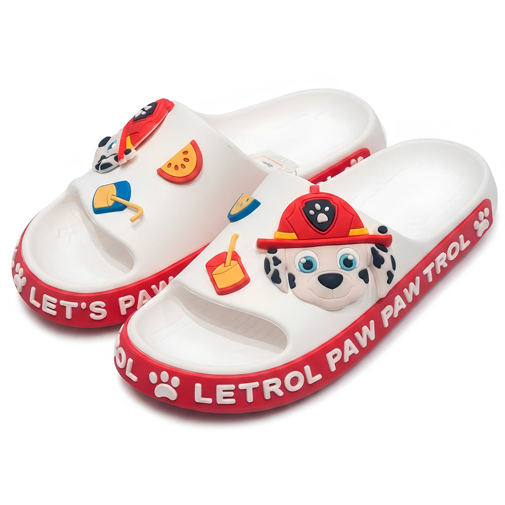 Marshall Paw Patrol White/Red Slides