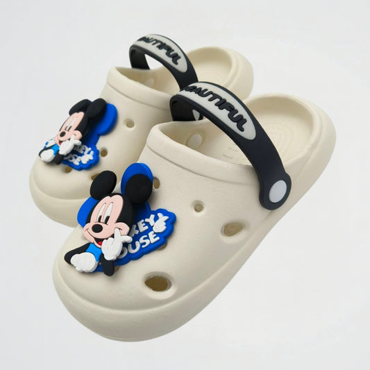 Mickey Mouse White Clogs