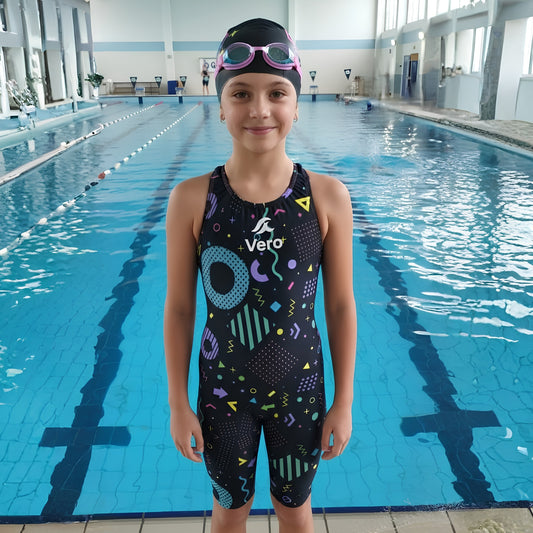 Midnight Rose Training Shorty Swimsuit