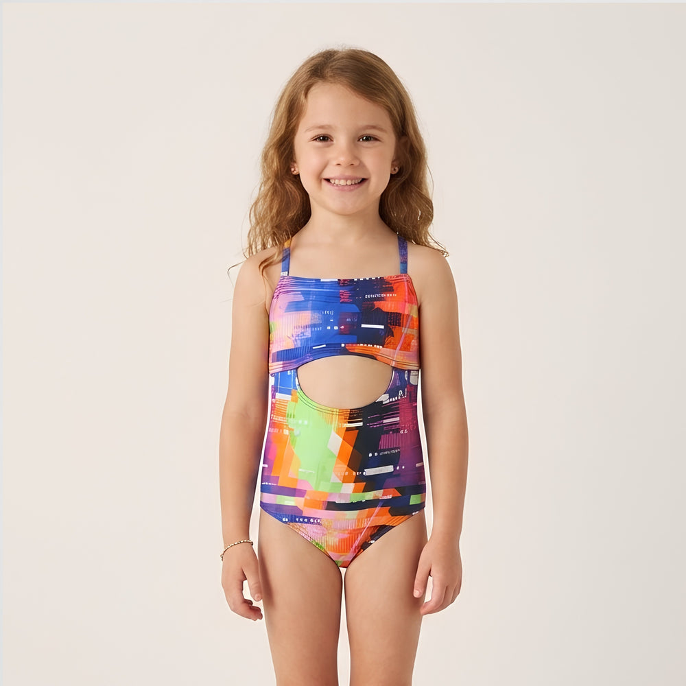 Midnight Justice Marble Swimsuit (Model 2)