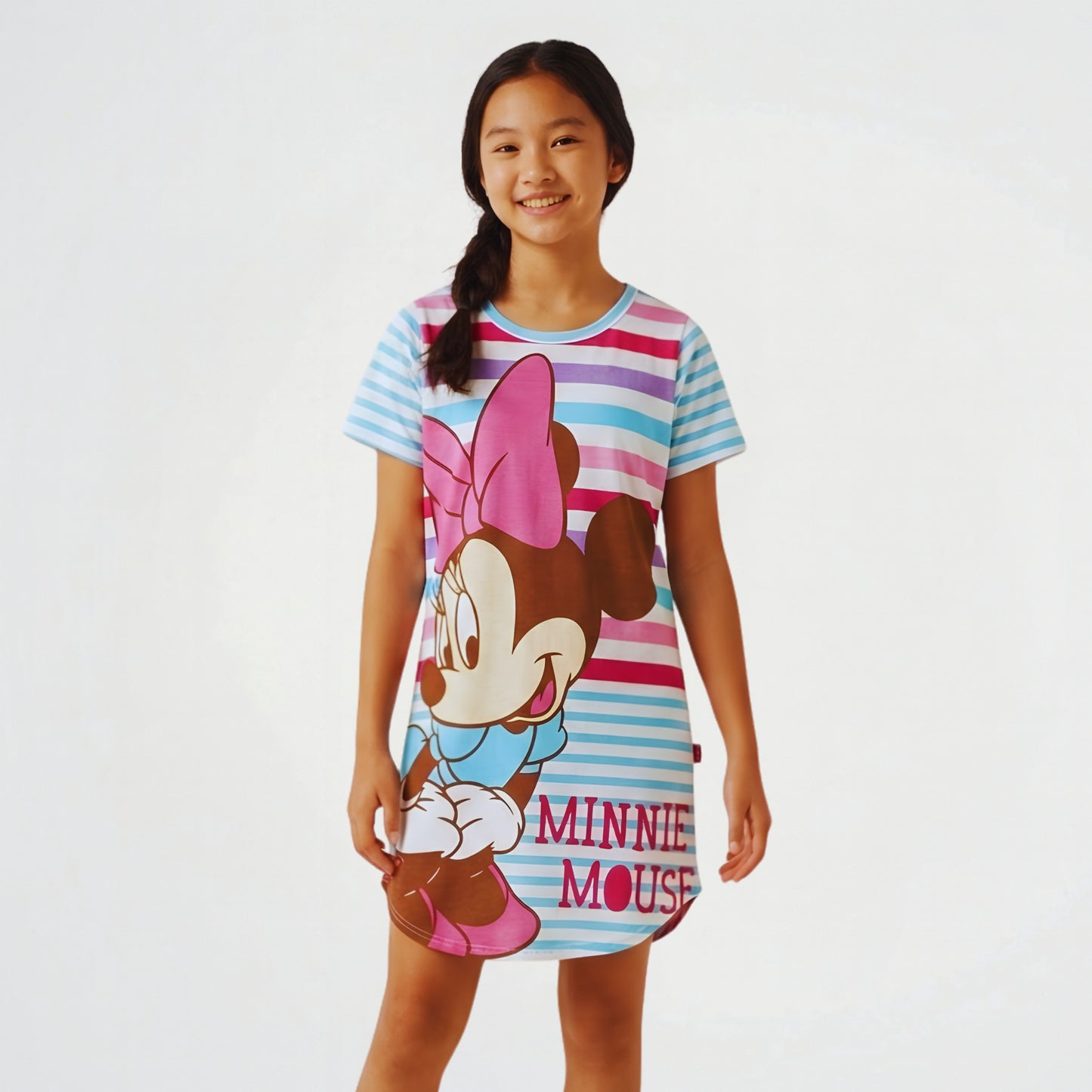 Minnie Mouse Light Blue Cotton Sleeping Dress