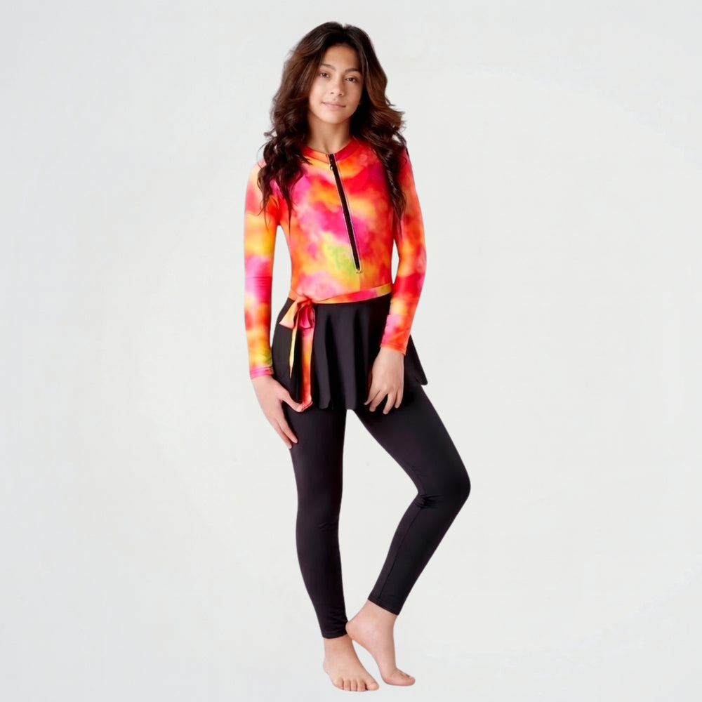Misty Colors Rash Guard Swimsuit