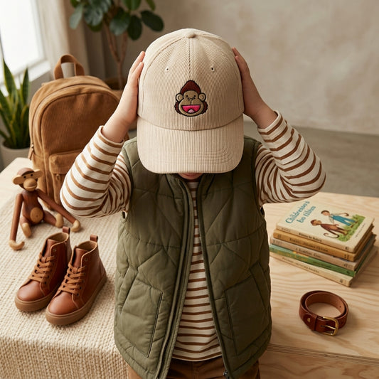 Monkey Face Beige Cap