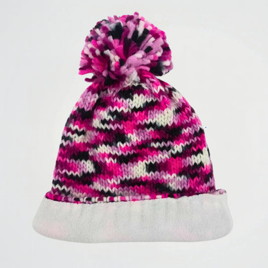 Misty Burgundy Wool Ice Cap