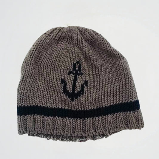 Ship Anchor Grey Wool Ice Cap