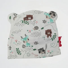 Cute Animals White Fleece Ice Cap