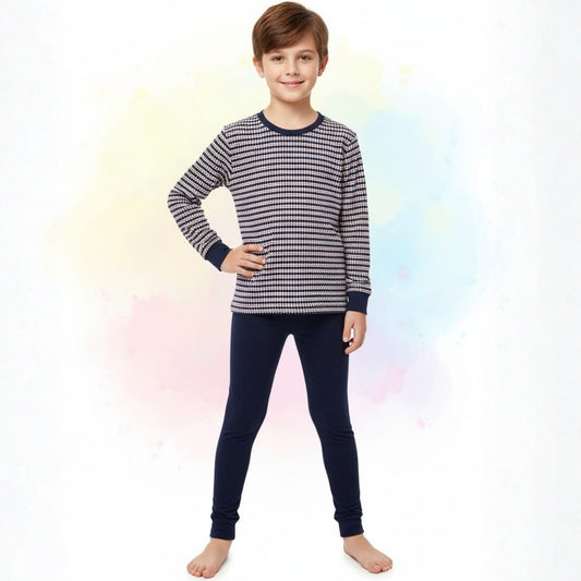 Navy Nights Fleece Pyjama Set
