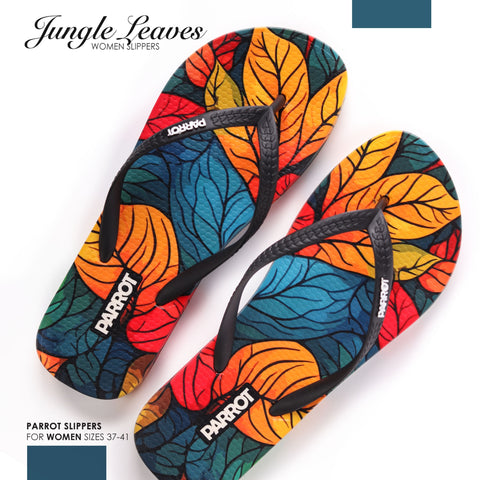 Parrot Jungle Leaves Flipflop