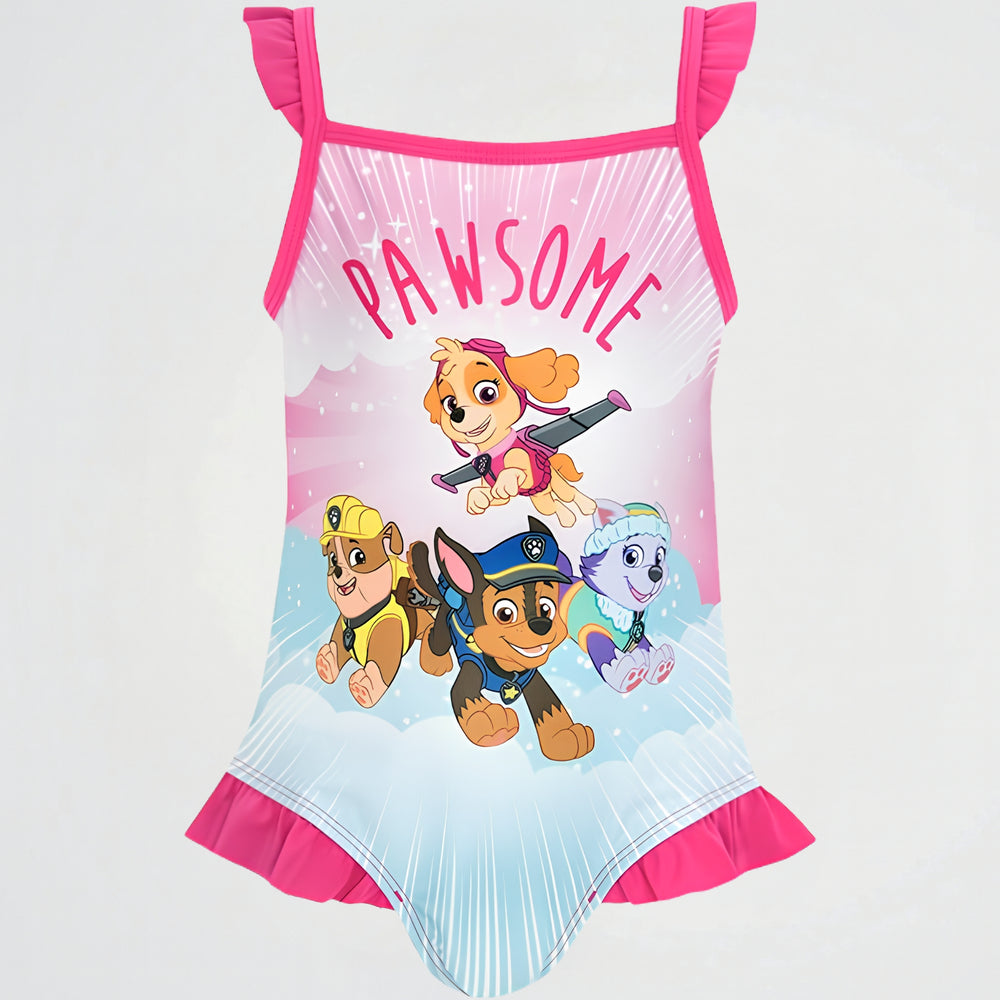 Pawsome Fuchsia Swimsuit