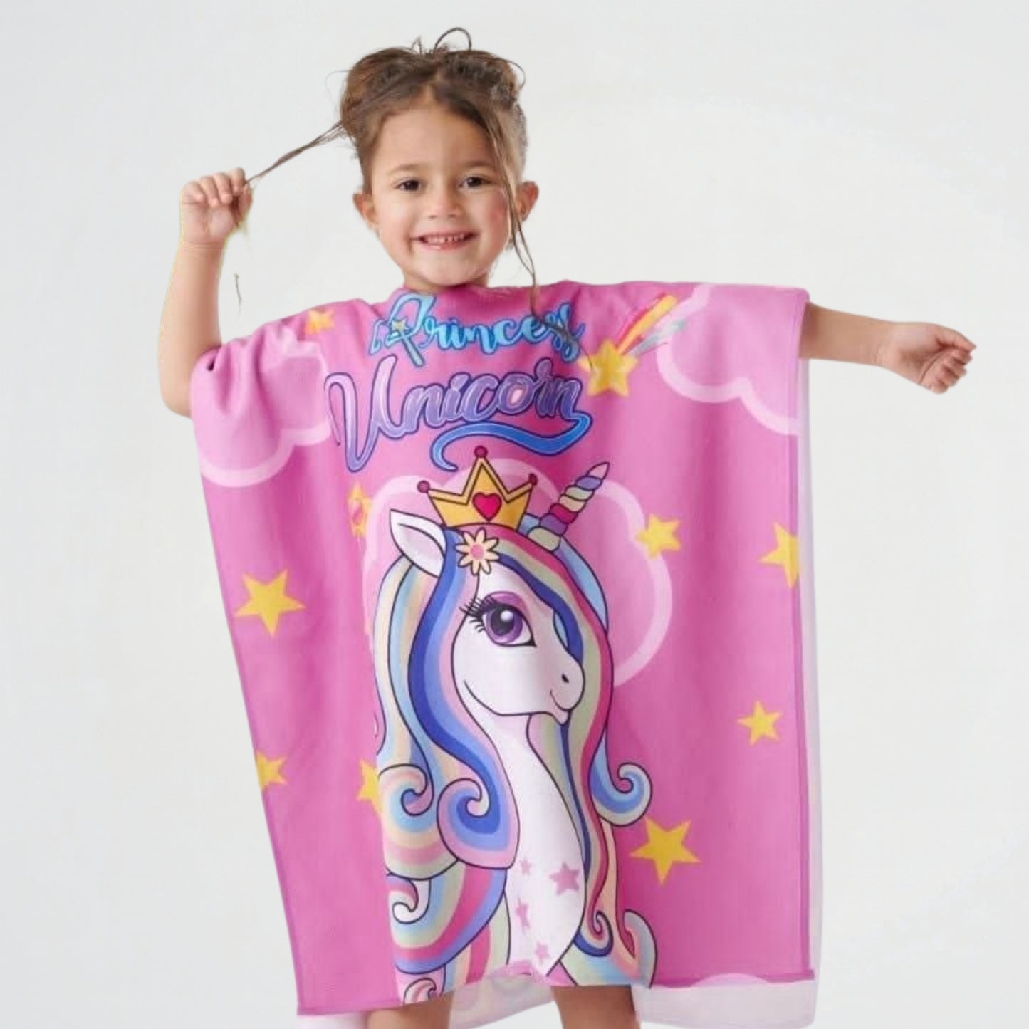 Princess Unicorn Microfiber Beach Poncho