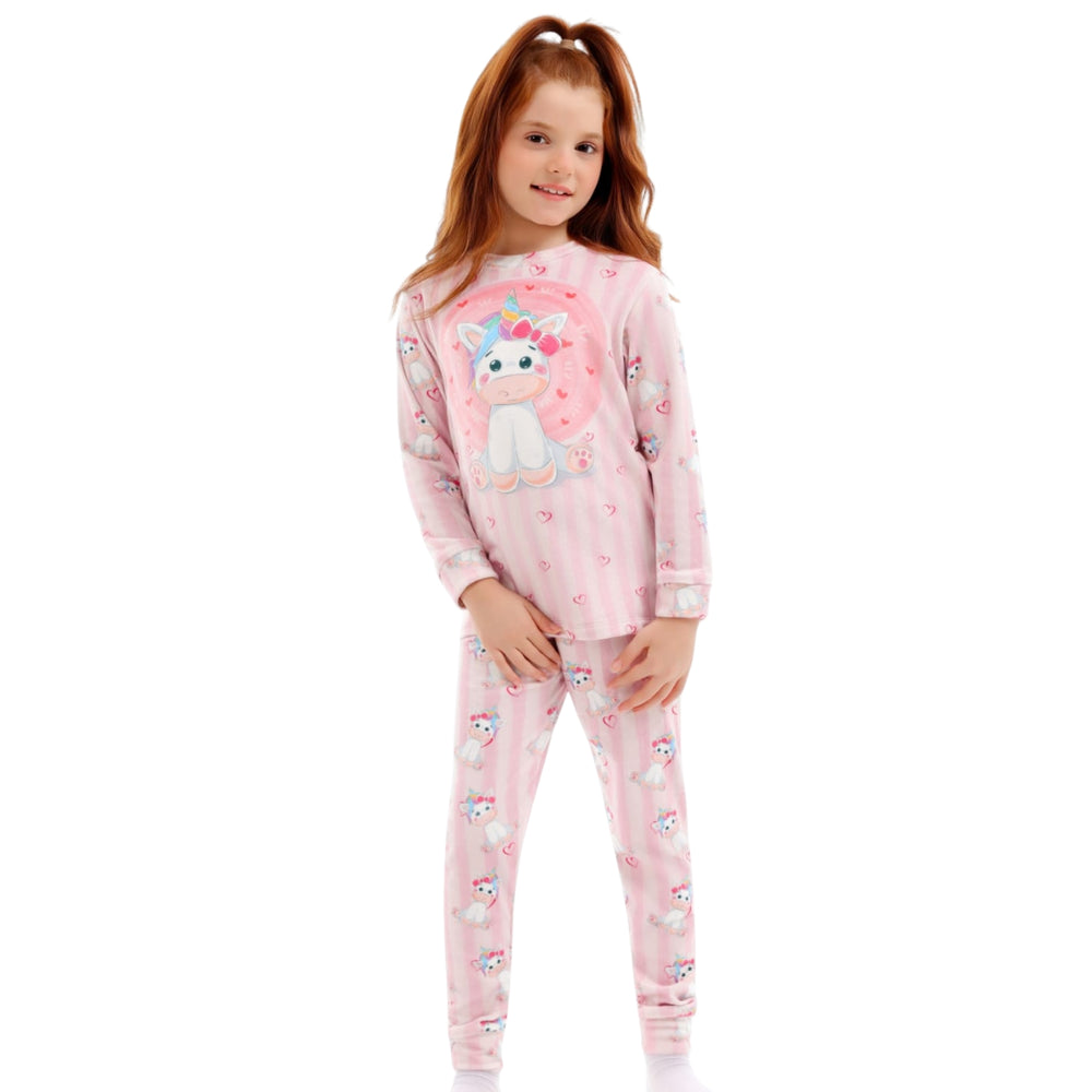 Unicorn Fleece Pyjama Set