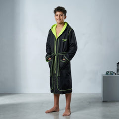 SP Black & Neon Green Waterproof Swim Robe