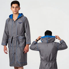 SP Grey & Blue Waterproof Swim Robe
