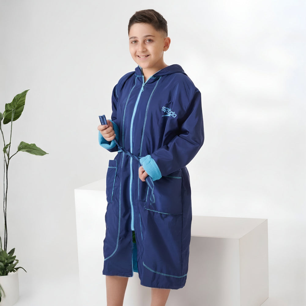 SP Navy & Light Blue Waterproof Swim Robe
