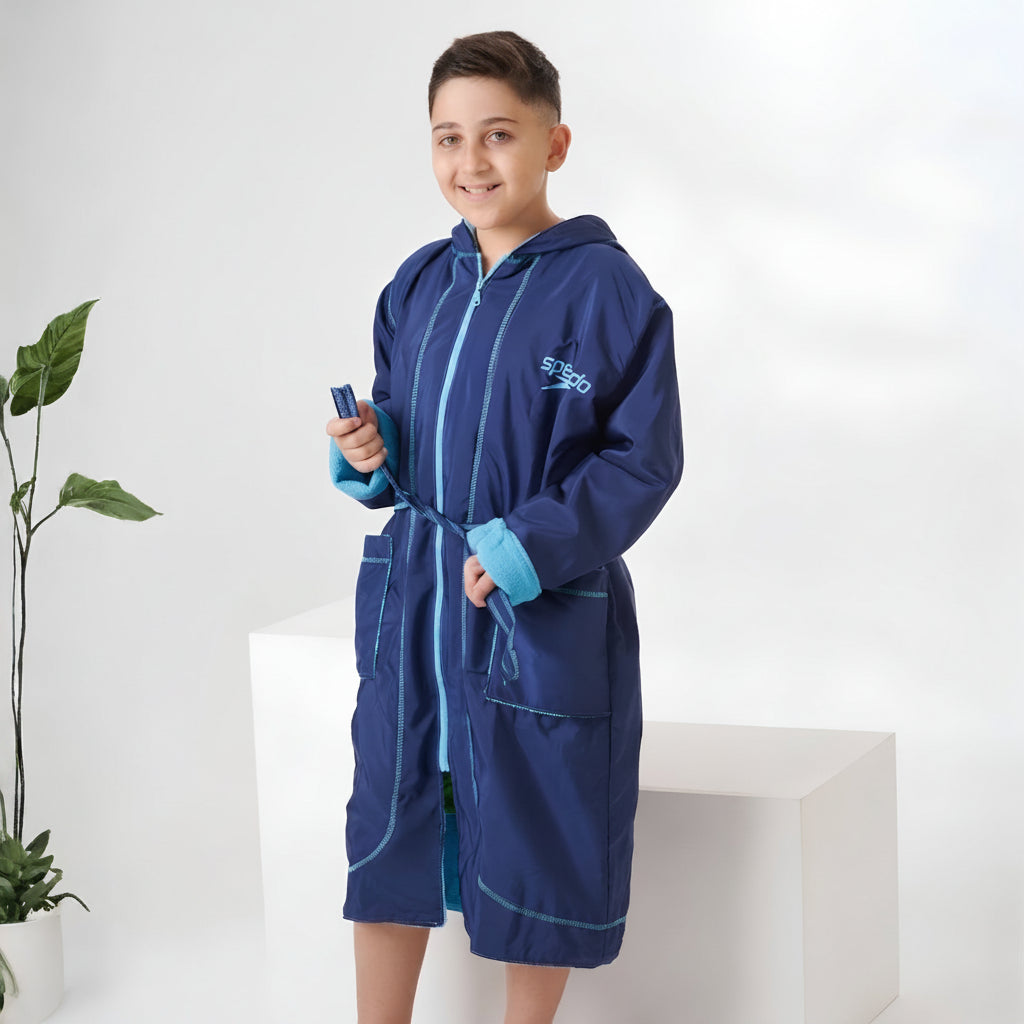 SP Navy & Light Blue Waterproof Swim Robe