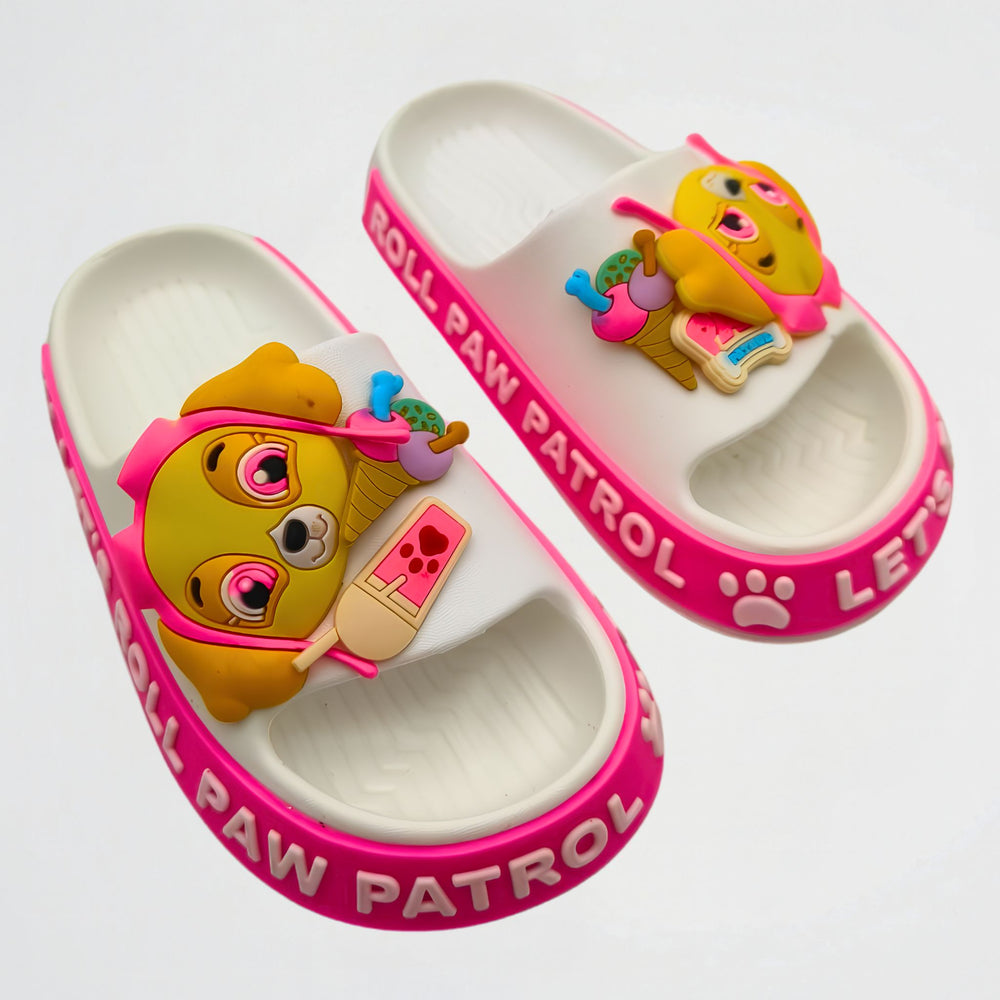 Skye's Adventure White/Pink Slide