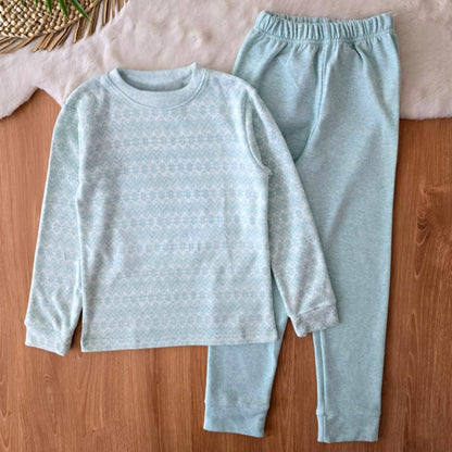 Snow Mint Fleece Pyjama Set