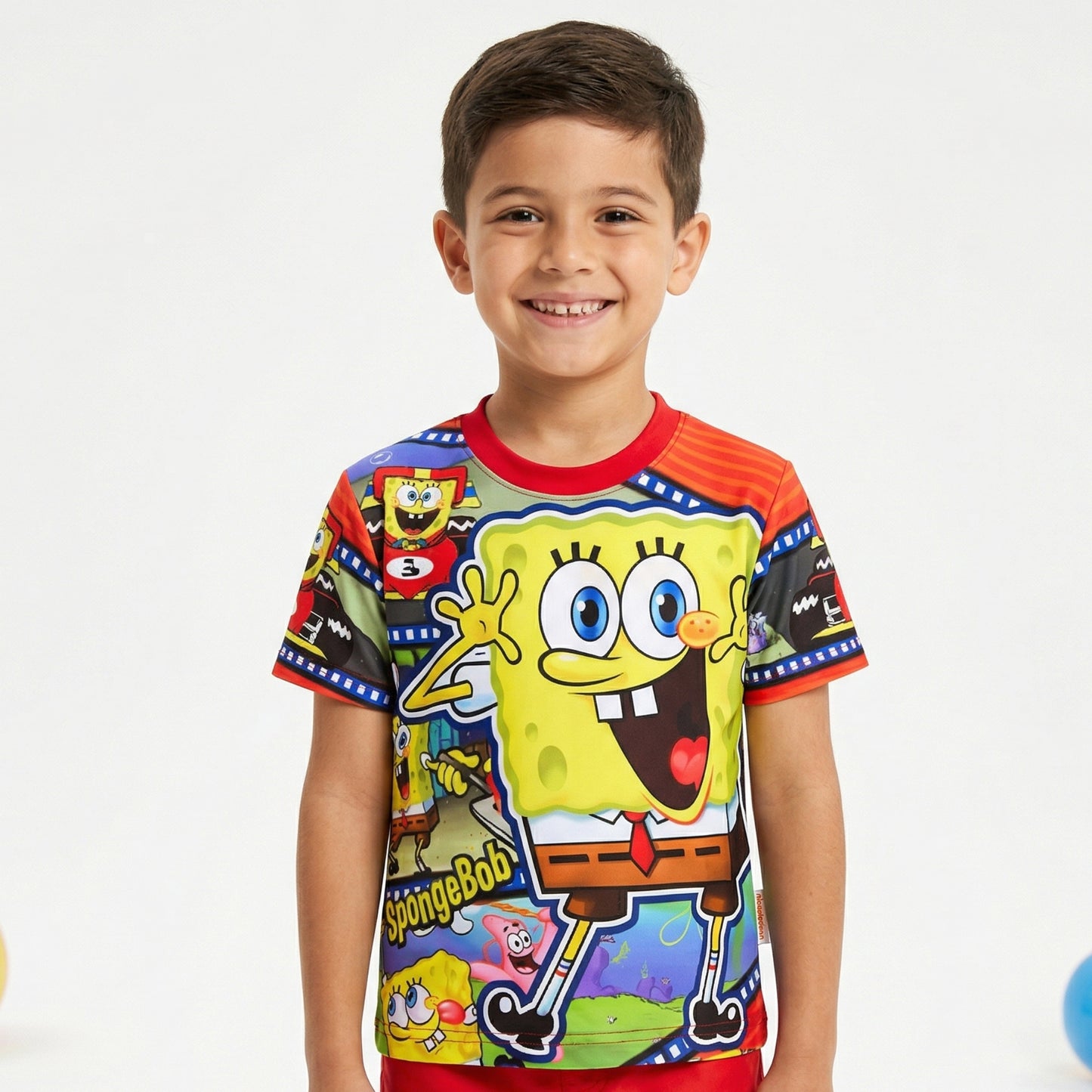 Spongebob Red Rash Guard Swim Shirt
