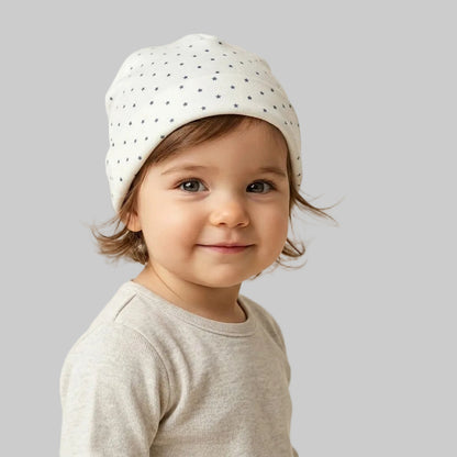 Stars White Fleece Ice Cap