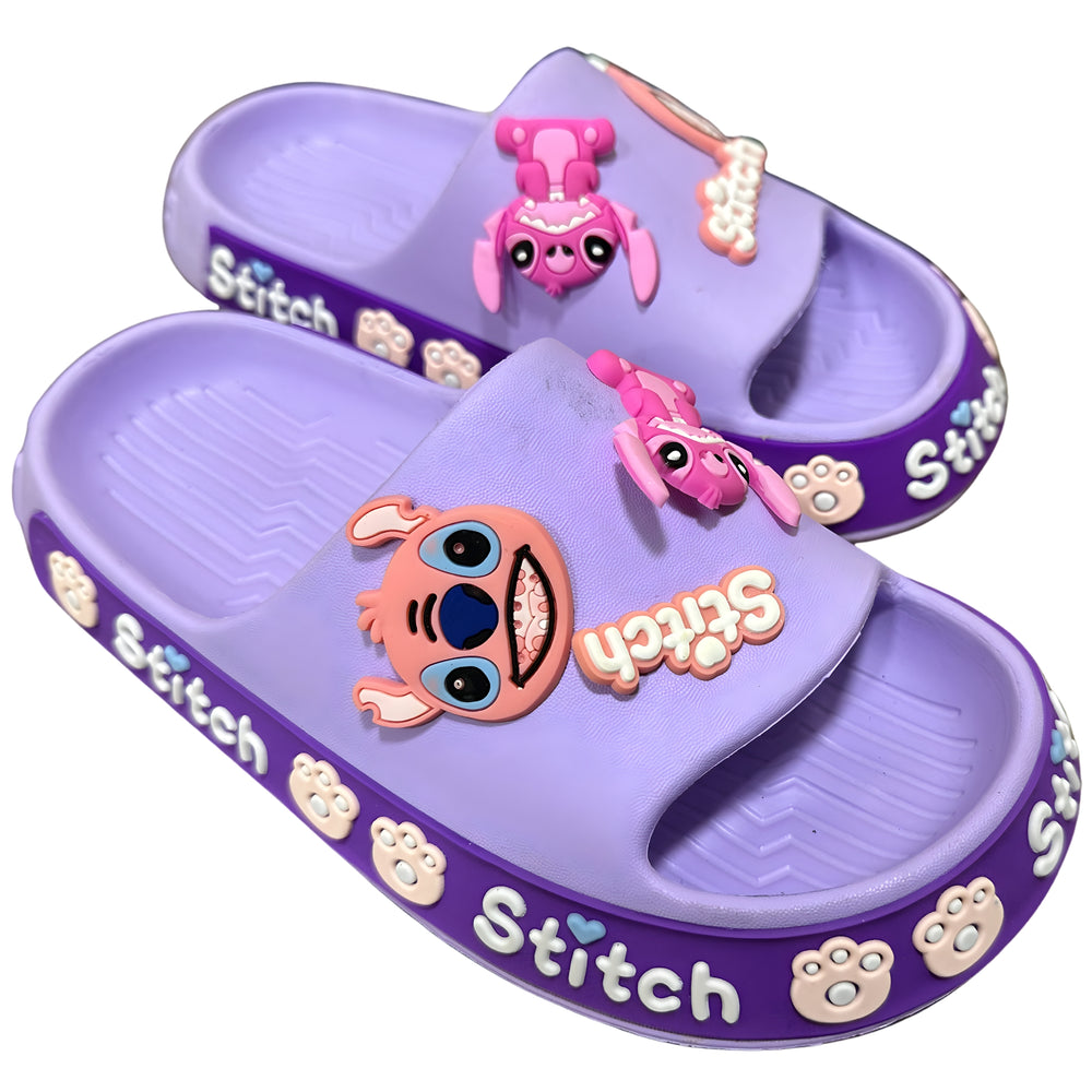 Stitch Purple/Purple Slides
