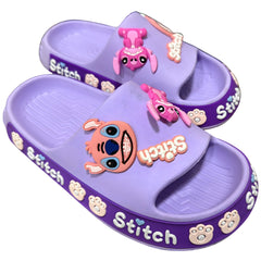 Stitch Purple/Purple Slides