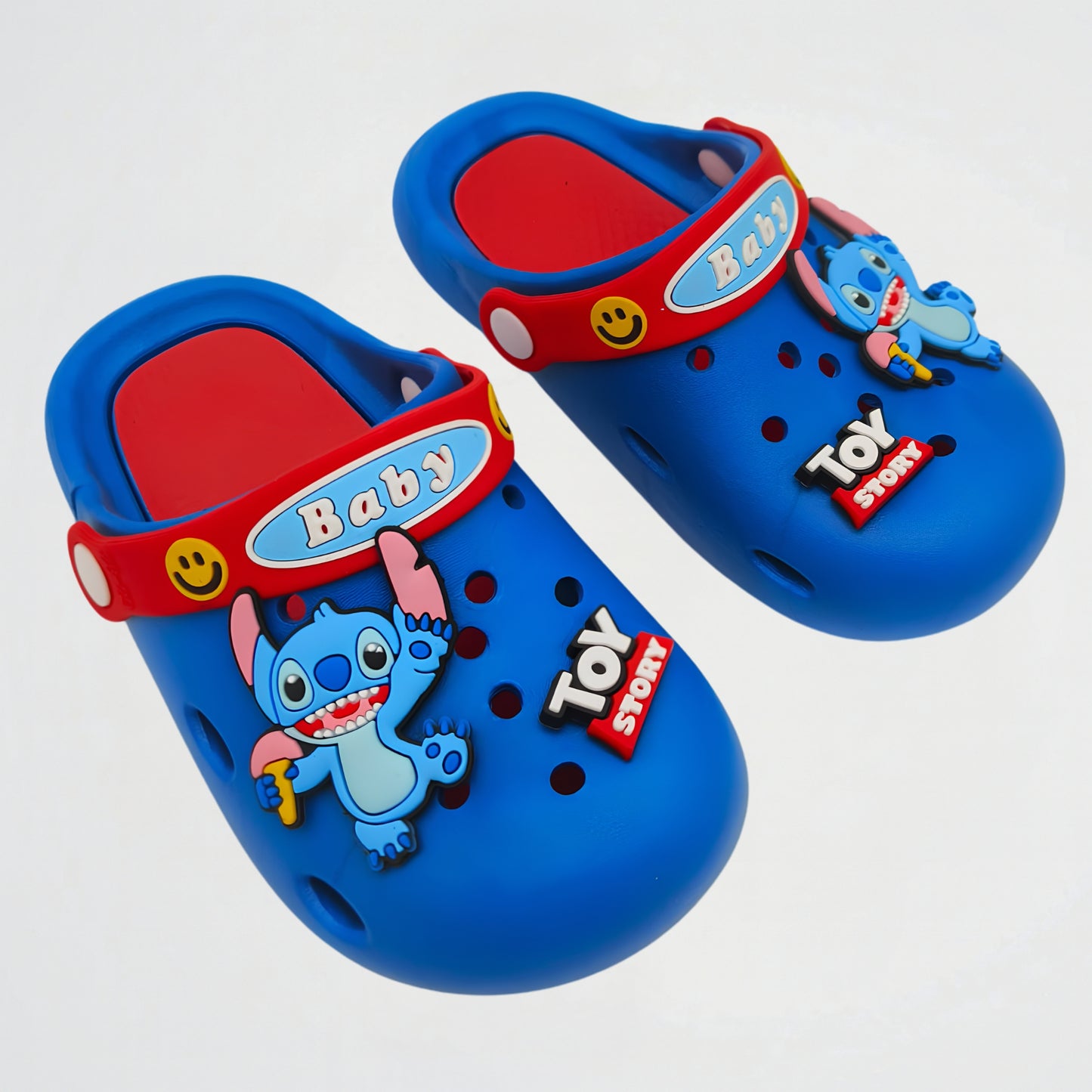Stitch Blue/Red Clogs