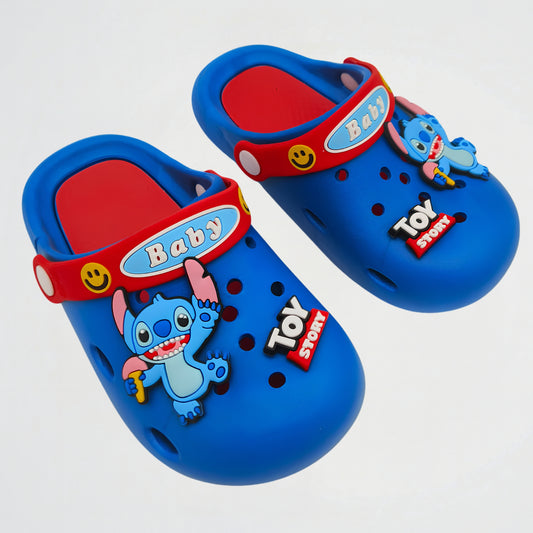 Stitch Blue/Red Clogs