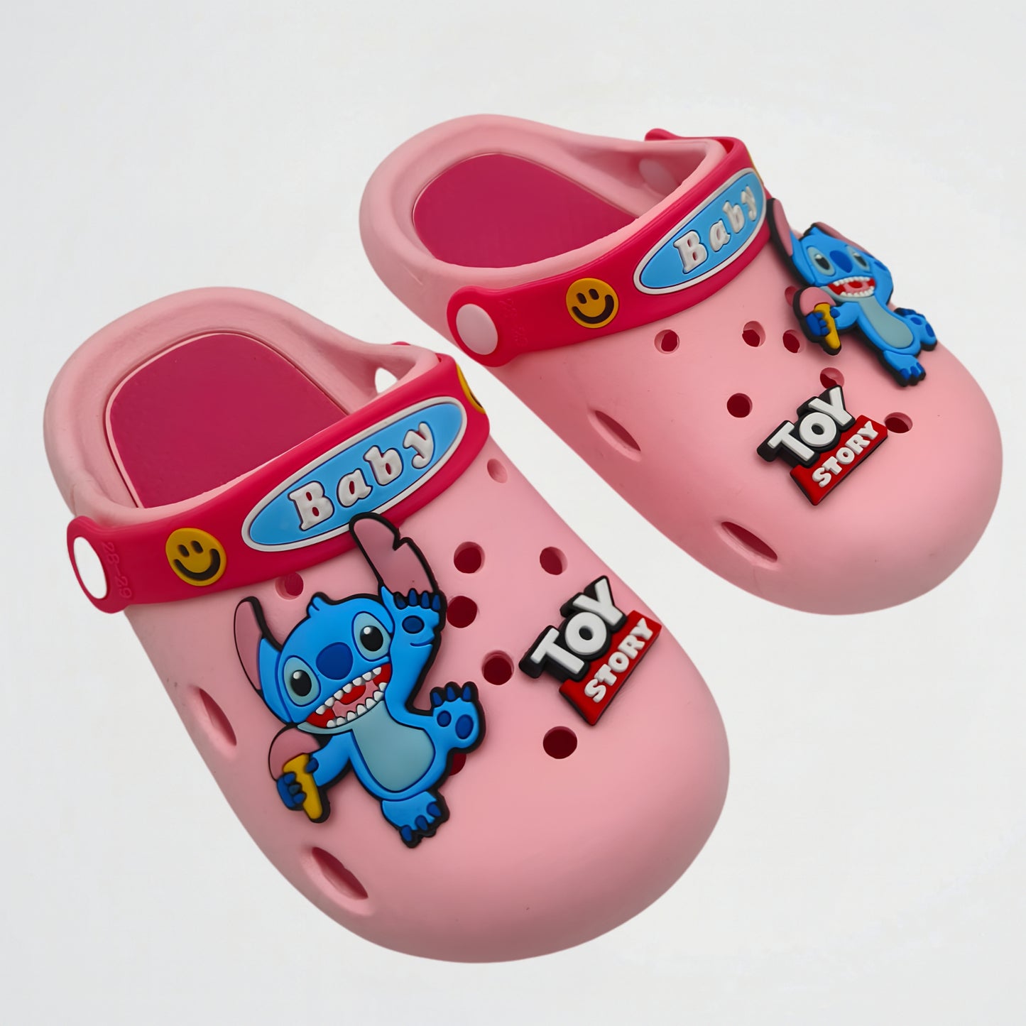 Stitch Pink/Fuchsia Clogs