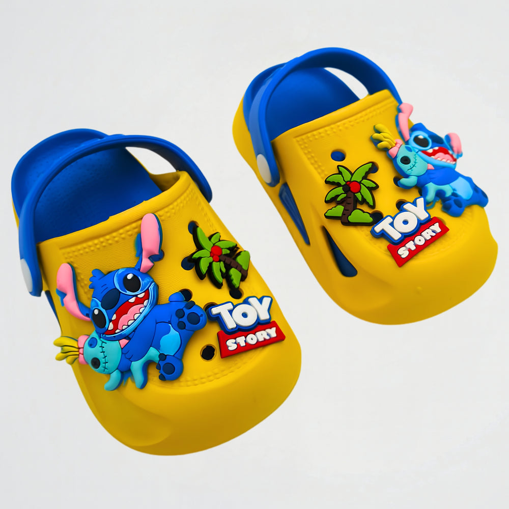 Stitch Yellow/Blue Clogs