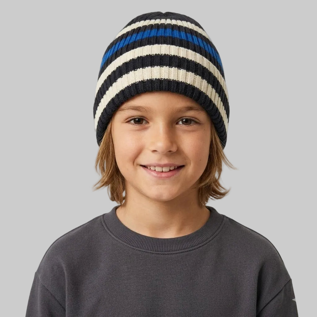 Striped Fleece Ice Cap