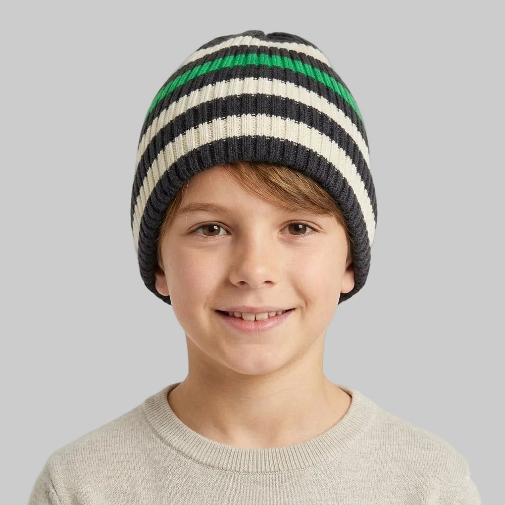 Striped Fleece Ice Cap