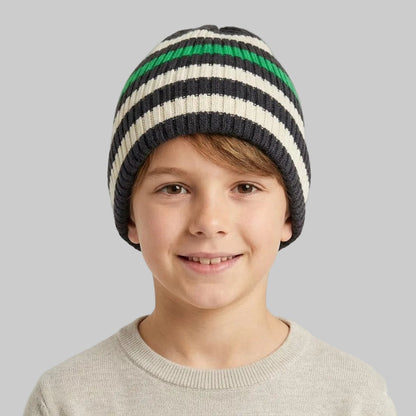 Striped Fleece Ice Cap