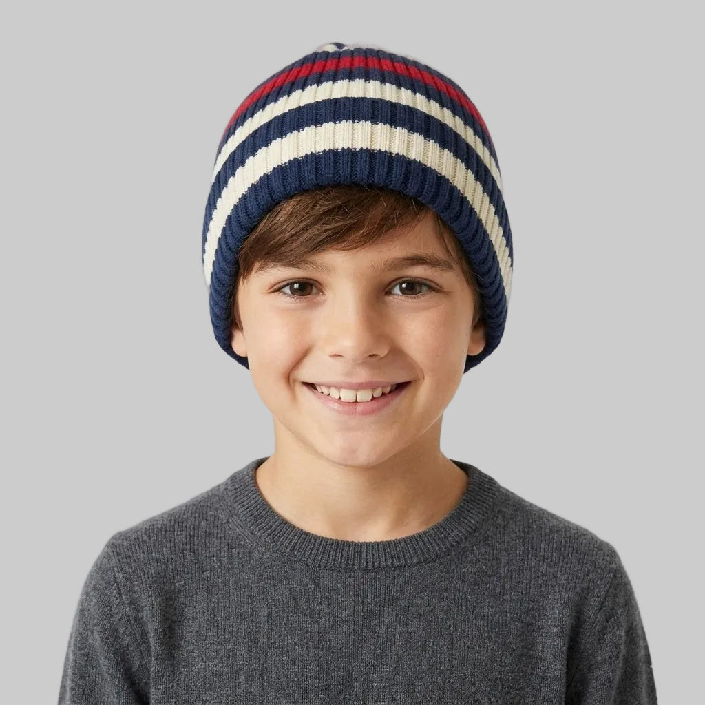 Striped Fleece Ice Cap