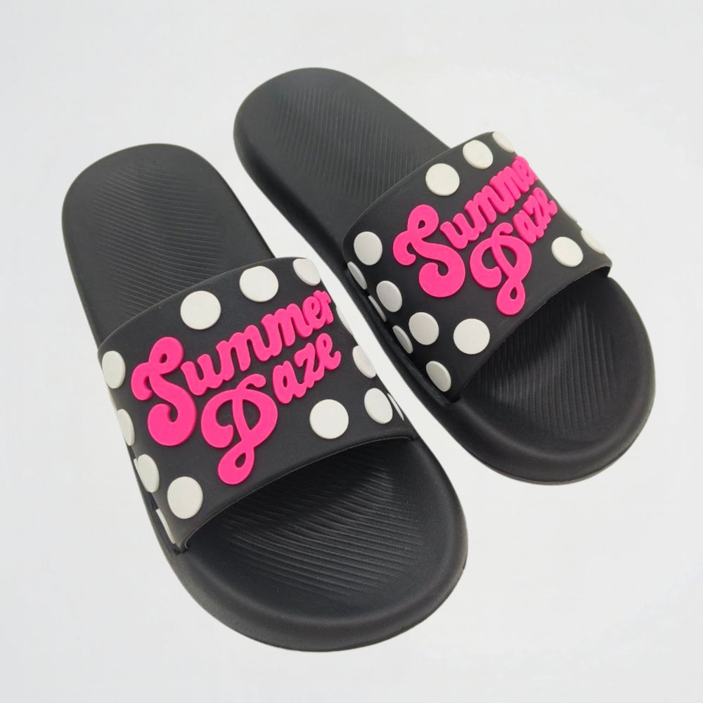Summer Daze Black Slides