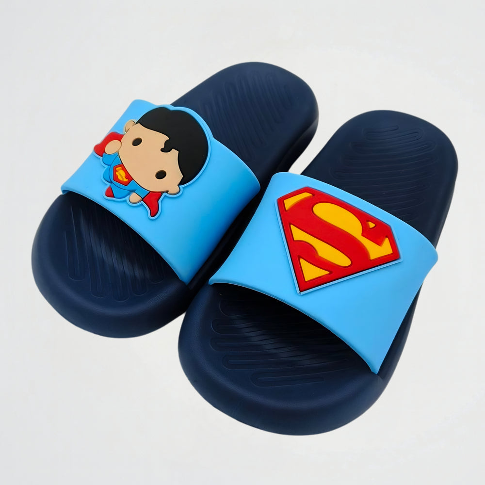 Superman Navy/Light blue Slides