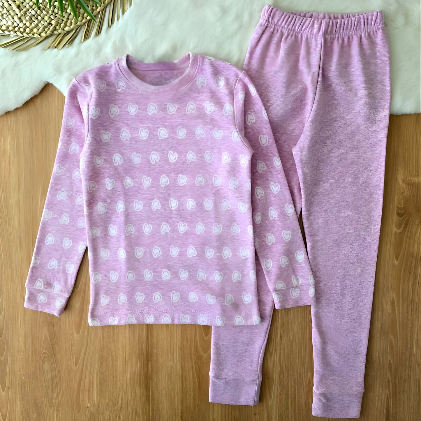 Sweet Hearts Fleece Pyjama Set